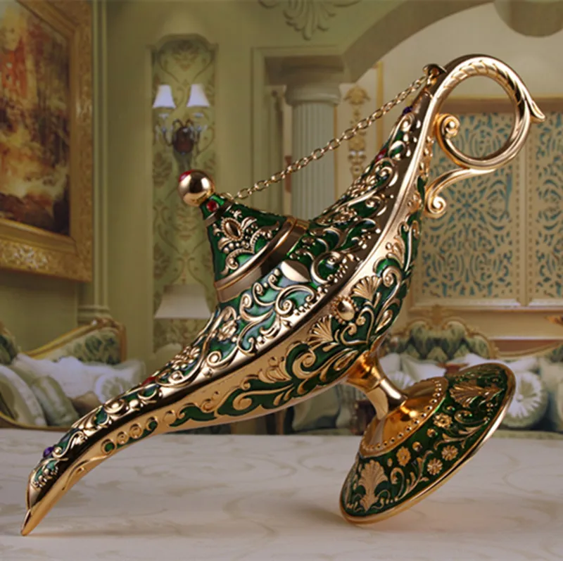 

2019 New Home Sitting Room Adornment Is Placed Europe Type Restoring Ancient Ways And Lovely Colored Enamel Aladdin Magic Lamp