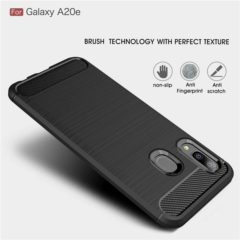 

Soft Silicone Case For Samsung Galaxy Note 10 Pro A50 A60 A70 A40 A30 A20 M30 M20 M10 S10 S9 S8 Plus Armor Carbon Fiber Cover