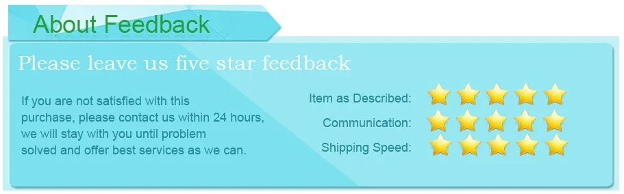 about feedback
