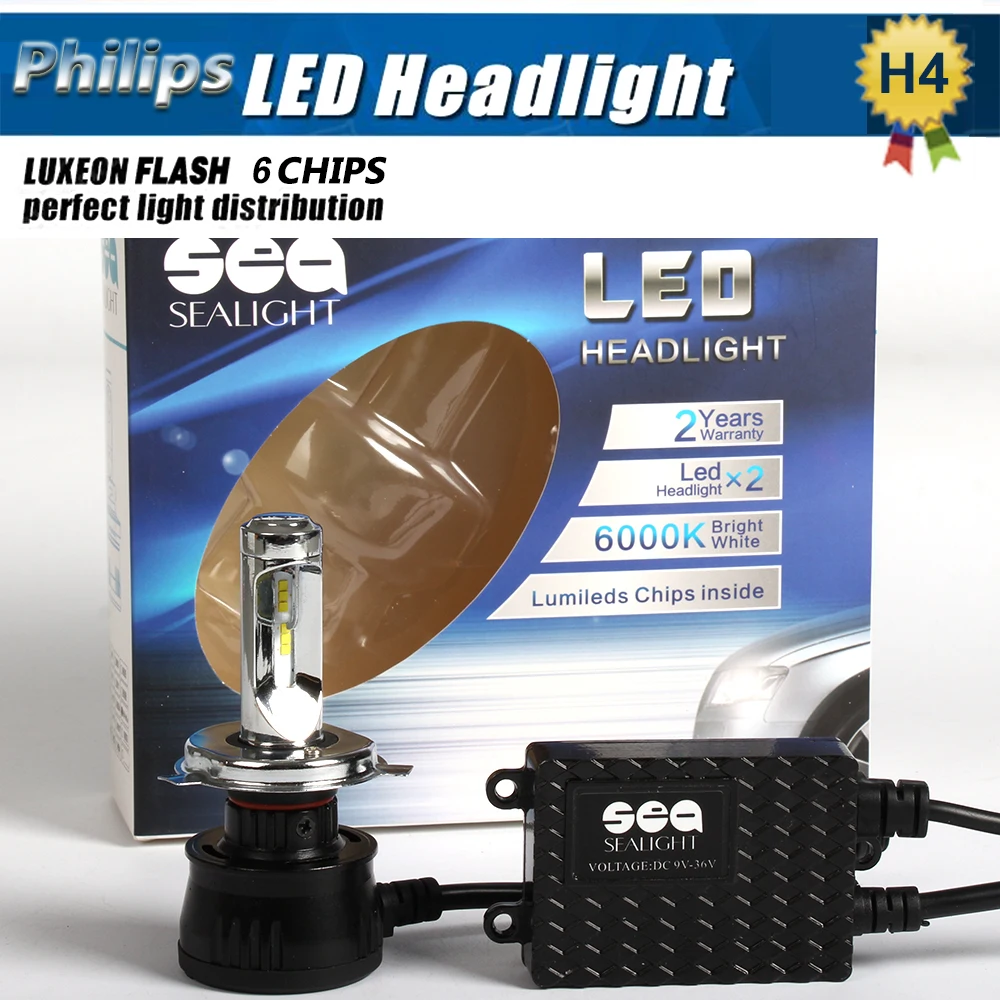 H4 H4 3 HB2 9003 40W 5000LM LED Motorcycle Headlight Bulb Headlamp High