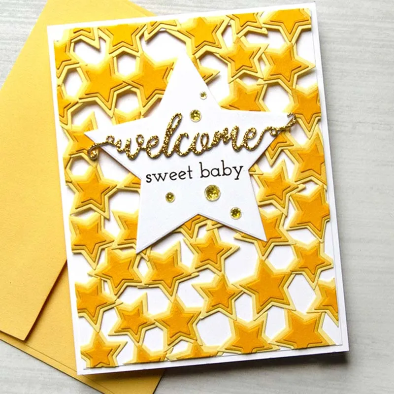 

Layered Stars Set Metal Cutting Dies Stencils for DIY Scrapbooking Craft Paper Card Decorative Embossing Die Cuts