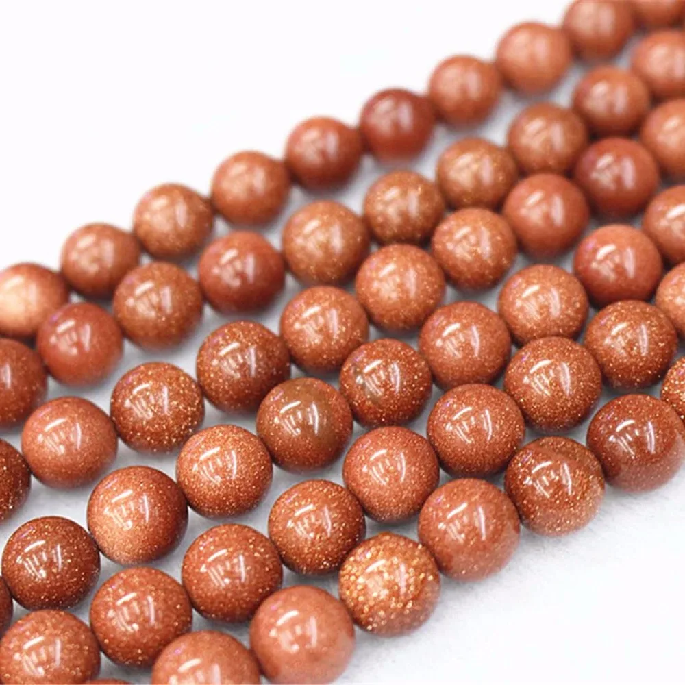 

Natural Goldstone Beads,4mm 6mm 8mm 10mm 12mm 14mm 16mm Goldstone Smooth And Round Beads.Goldstone Beads Wholesale.