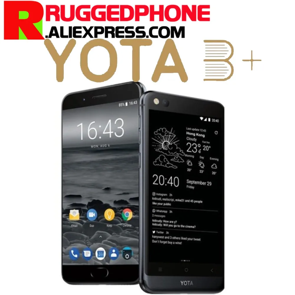 Смартфон Yota 3 + Yotaphone3 Глобальная версия 64G/128G Android8.1OctaCore DualScreen 5 &quotFHD экран 2&quot Touch E