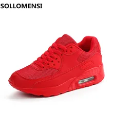 2017 Hot Air Mesh Transpirable Mujeres Zapatillas Zapatos de Las Muchachas de Las Señoras Plataforma Cómoda Zapatos de Deporte Zapatillas de Deporte Al Aire Libre Movimiento Femenino