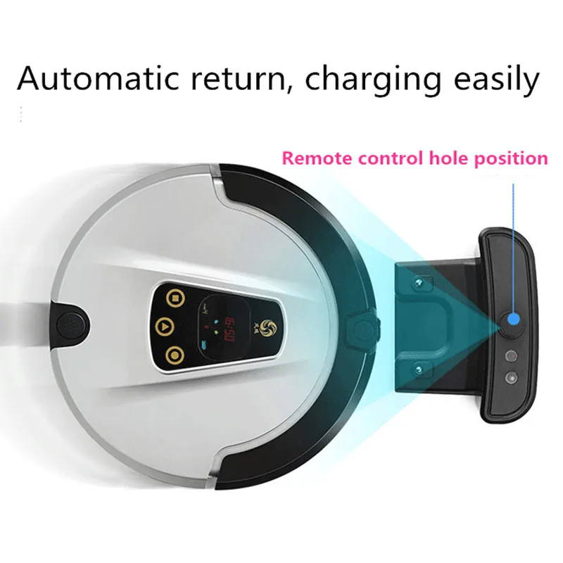 

LUCACI Robot Vacuum Cleaner Wet And Dry Mop,Sweeper Cleaning With 180ml Water Tank,2000MAH lithium Battery