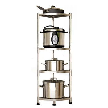 

304 Stainless Steel Multi-function Storage Rack Home Corner Storage Shelf Multilayer Cookware Organizer Kitchen Holder