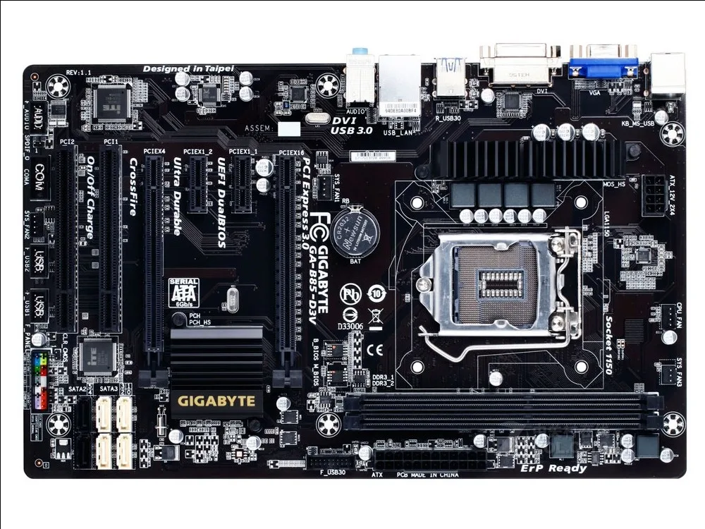 

Gigabyte GA-B85-D3V B85 motherboard 1150 set significant board all solid four SATA3