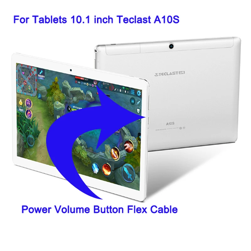 

Original switch on off Power Volume button Flex cable For Tablets 10.1" Teclast A10S conductive flex with sticker replacement