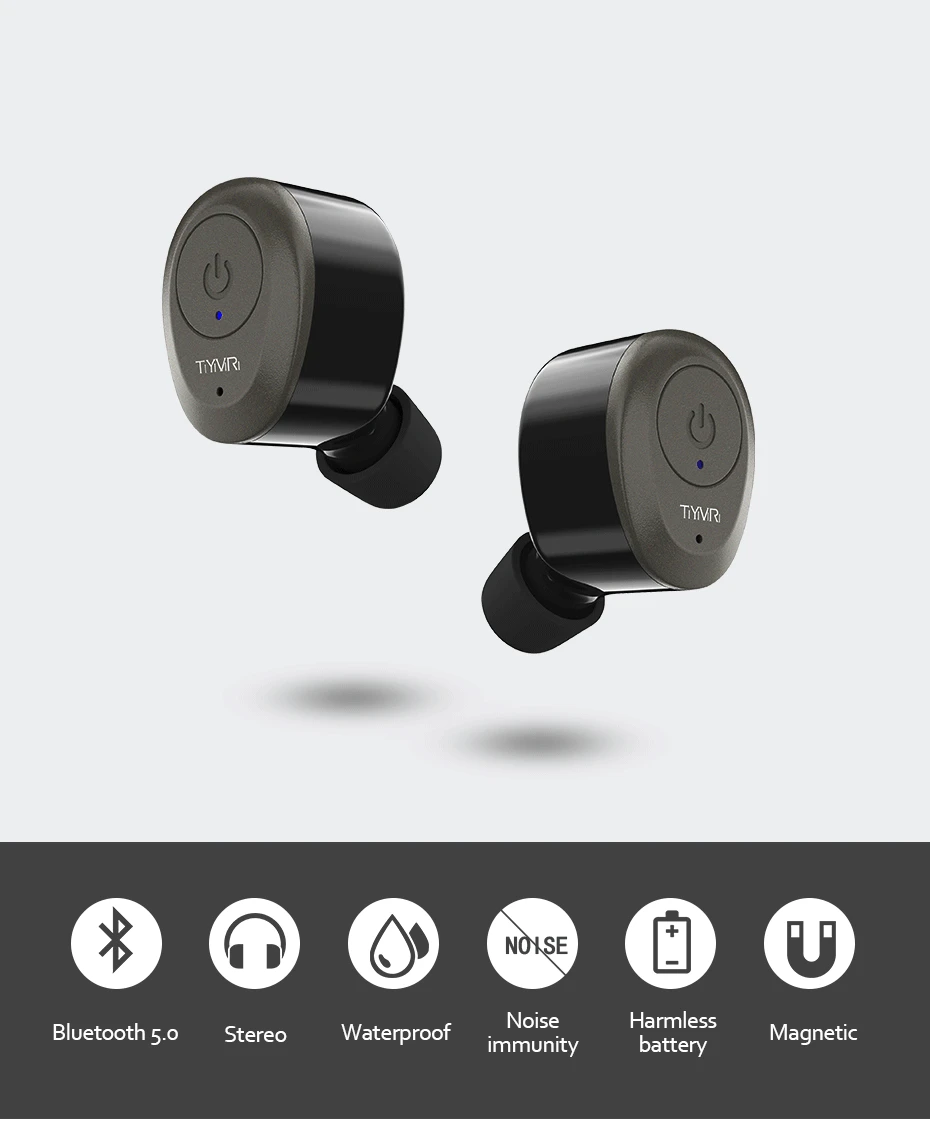 TY08 мини Bluetooth гарнитуры 5,0 беспроводной наушники Спорт Водонепроницаемая bluetooth-гарнитура шум микрофон с шумоподавлением для Xiaomi huawei LG