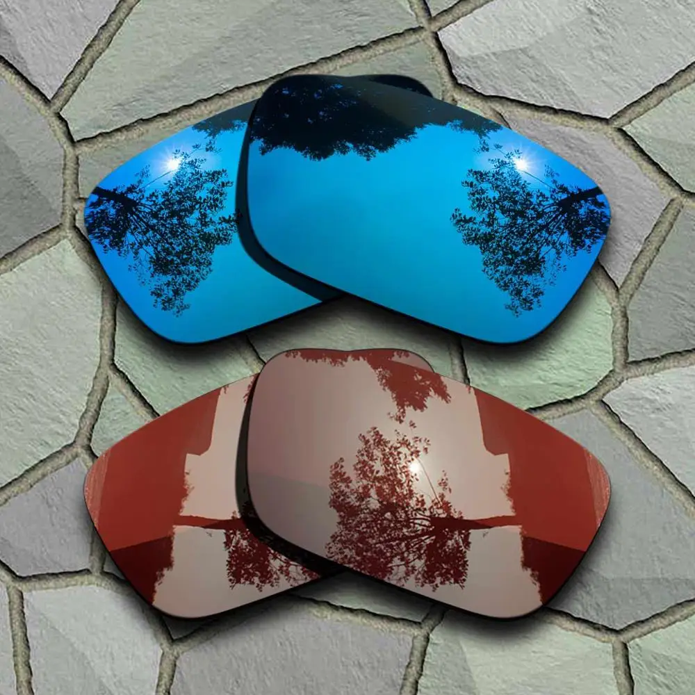 Солнцезащитные очки поляризованные Сменные линзы для Oakley жюри-сорта - Цвет линз: Blue-Bronze Brown
