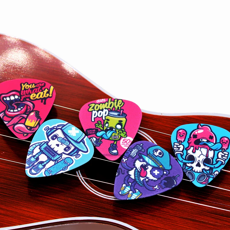SOACH 50pcs Bass Guitar picks 0.46/0.71/1.0mm Plucked Instrument Accessories Guitar picks/Acoustic guitarra/ukulele Parts guitar picks