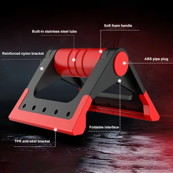

Newly Push Up Bars Foldable Slip-Resistance Pushup Bar Stands with Padded Handles for Workout Training BN99