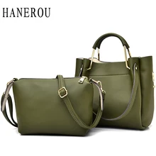 2017 Fashion Solid Bolsa Compuesta de Lujo Bolsos Mujer Bolsos Diseñador de Gran Capacidad de la Señora Hombro Bolsos de Marca Famosa Bolsa Feminina