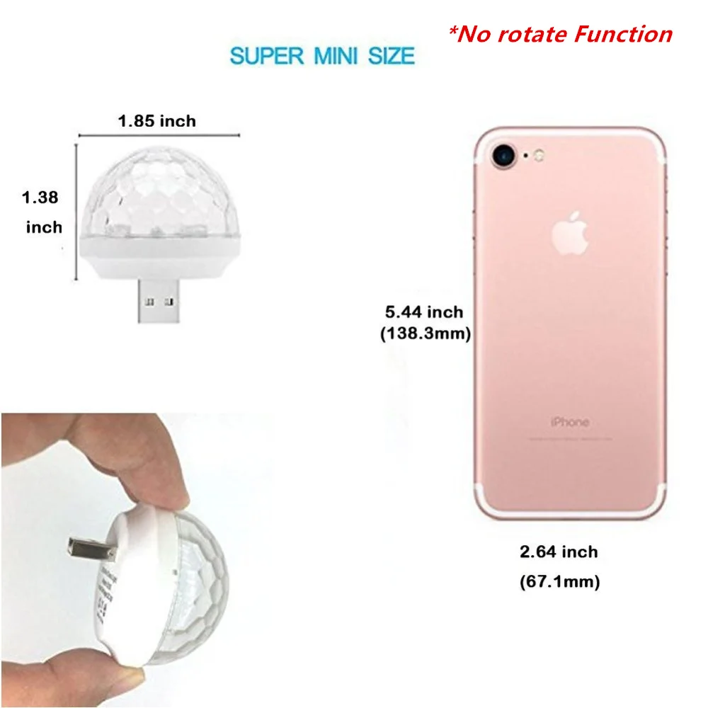 USB порт RGB Светодиодная лампа 3 Вт/6 Вт 85 265 в 110 В 220 постоянного тока 12 магический