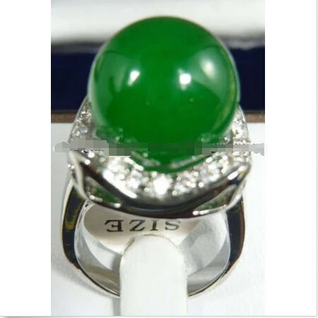 

Free shipping >>>>>>Green Chrysoprase Ring Size:7:8:9 AAA