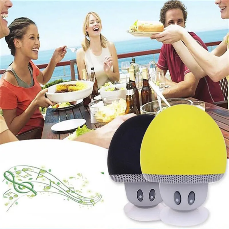 Waterproof Portable Wireless Mini Bluetooth Speaker Loudspeake Mushroom Travel Speaker For Iphone PK BTS06 Q9 A9 S28 A5 C6 A8 Y3