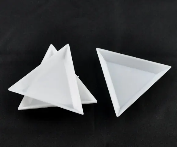 

Plastic Storage Containers Triangle White 6.4cm(2 4/8") x 7.3cm(2 7/8"), 2 PCs