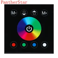 DC12V-24V RGB/RGBW один цвет настенный сенсорный панель контроллер ABS пластик панель диммер контроллер светодиодный LED RGB светодиодная лента