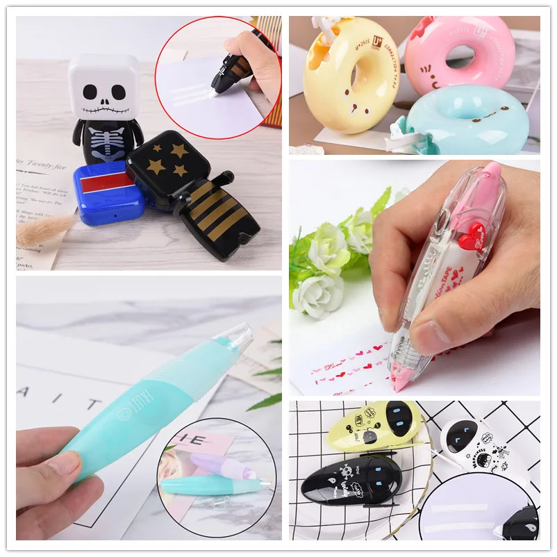 1 шт. Новинка милый пончик коррекция клейкие Ленты Kawaii мультфильм Дневник