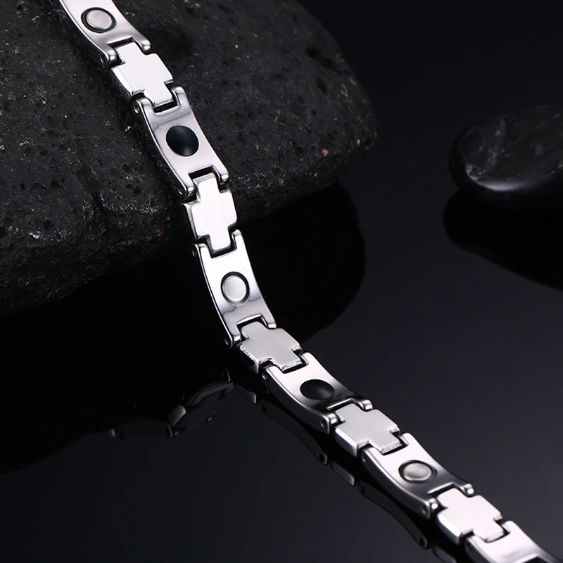 Vinterly Tungsten Bracelet Women Crystal Health Energy Germanium Vinterly Tungsten Bracelet Women