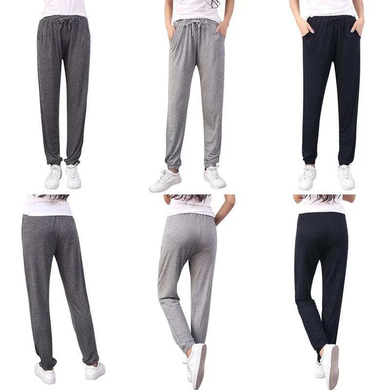 2018 Spring and summer Women Casual Sweatpants black Pant Ladies Loose Trousers Joggers Sweat Pants Pants