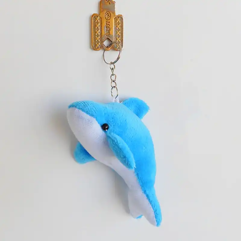 dolphin keychain plush