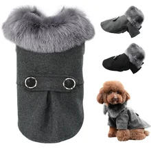  Dog Clothing For Small Medium Dogs Pet Pug Chihuahua Clothes Winter Roupas Pet Puppy Yorkie Dog Coat Jacket With Fur S-2XL 