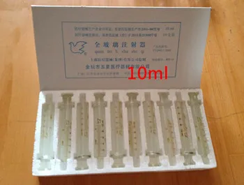 

10pcs 10ml glass syringes home supplies enema syringe refill ink dispensing