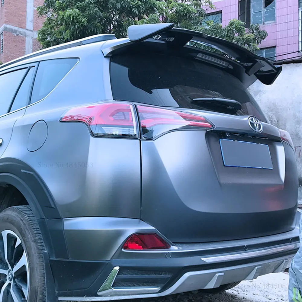 Fit For Toyota RAV4 RAV 4 Hatchback 20102018 Black Rear Spoiler
