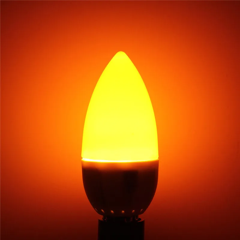 Smuxi E14 5 Вт 2835 SMD 10 светодиодный энергосберегающий светильник-Свеча лампа 200 люмен без затемнения AC 220 В красный зеленый синий оранжевый - Испускаемый цвет: Orange
