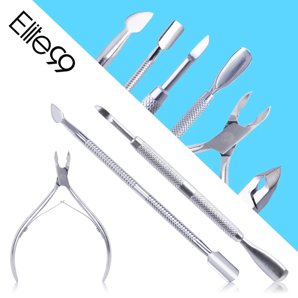 

Elite99 3pieces/lot Nail Art Manicure Set Stainless Steel Nipper Trimmer New Small Size Nail Clipper Cutter Big Size Pusher Kits