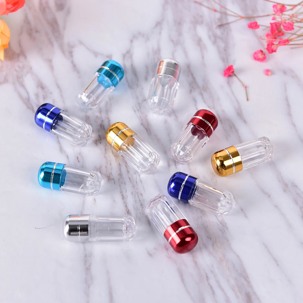 5Pcs/pack Transparent ColorFul Gel Caps capsule shell Empty Gelatin Capsules