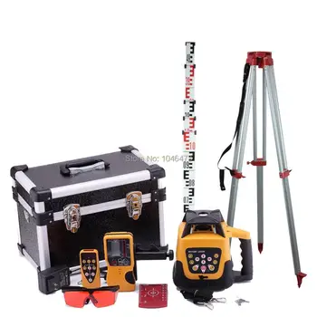 

Automatic 500m Range Self-leveling Rotary Rotating Laser Level Red + Tripod + Staff