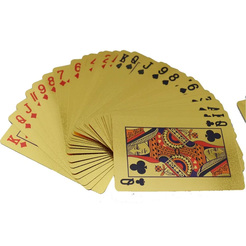 One-Deck-Gold-Foil-Poker-US-Dollar-Style-Plastic-Poker-Playing-Cards-Waterproof-Cards-Good-Price (1)