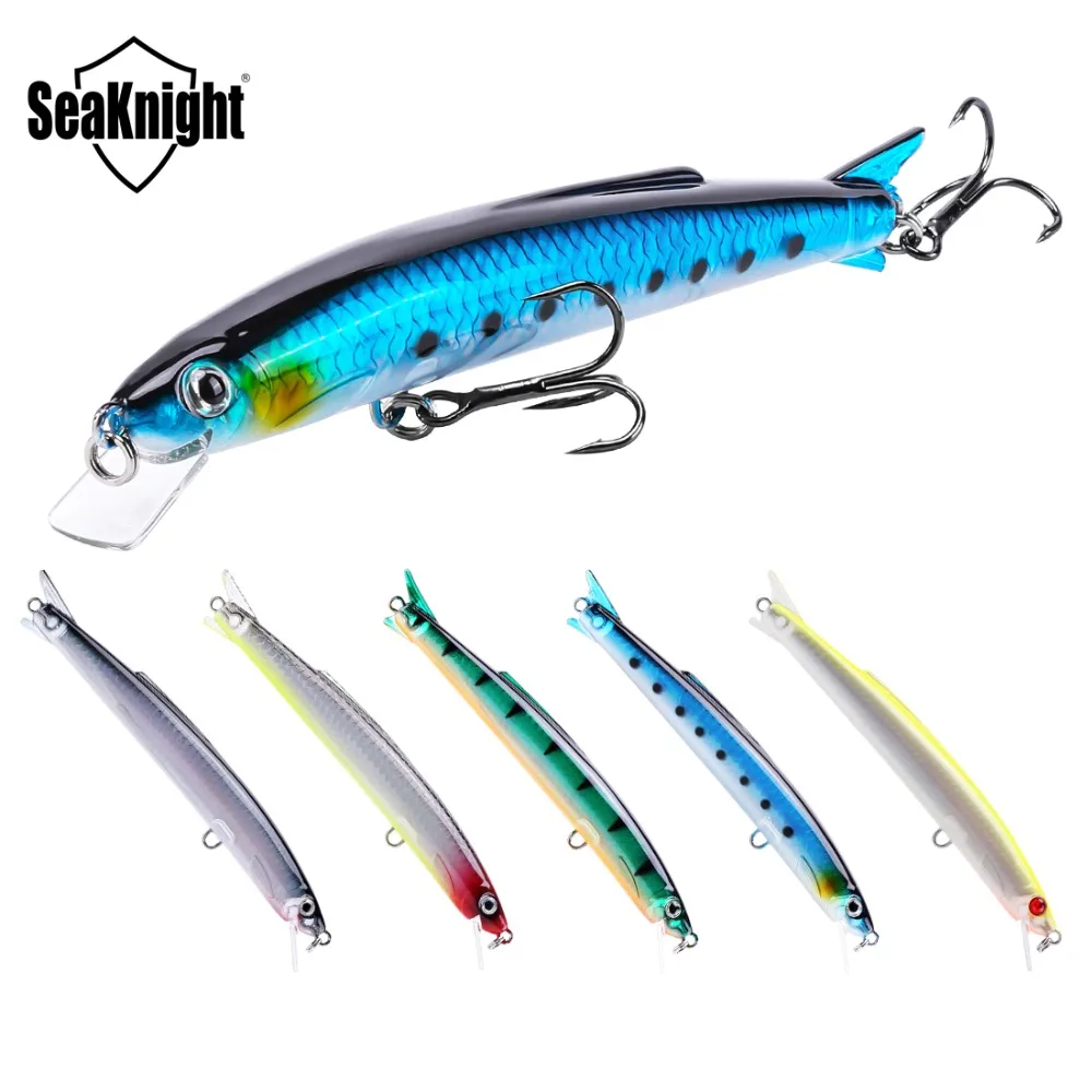 SeaKnight SK005 Minnow жесткая приманка для рыбалки 5 шт. 13 г 110 мм видов цветов с 3D рыбьими
