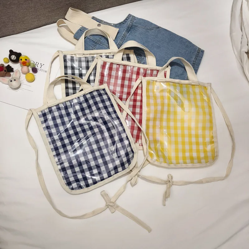 

Children's Bag New Single Shoulder Bag Plaid Casual Totes For School Girl Boy Casual Bags Kids
