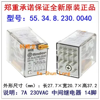 

Free shipping lot(2pieces/lot)100%Original New 55.34.8.024.0040 24VAC 55.34.8.230.0040 230VAC 14PINS 7A Intermediate relay