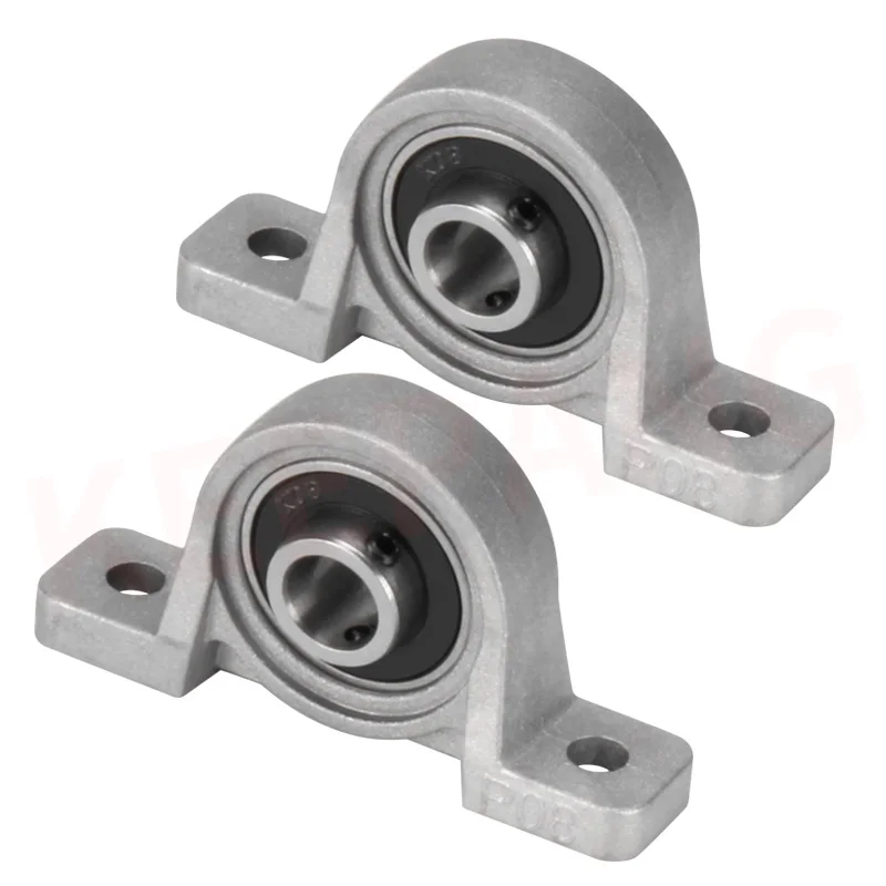 

FDR 2pcs Zinc Alloy Diameter 8mm 10mm 12mm Bore Ball Bearing Pillow Block Mounted Support Kp08 Kp000 Kp001 KP003