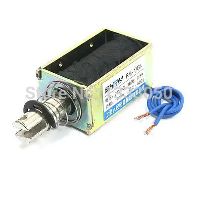 

Free Shipping RM-1564 DC24V 2.5A 800g/10mm Linear Motion Pull Type Solenoid Electromagnet