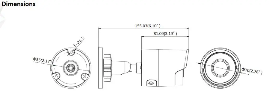 Hikvision DS-2CD2085FWD-I IP камера H.265 8MP пуля камера SD слот для карты с POE ИК диапазон 30 м CCTV камера наблюдения