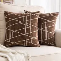 Style 1-brown Декоративные наволочки для подушек, тканые, текстурированные, шенилл, уютные, современные, лаконичные, мягкие, с неровным узором, квадратные подушки - Цвет: Style 1-brown