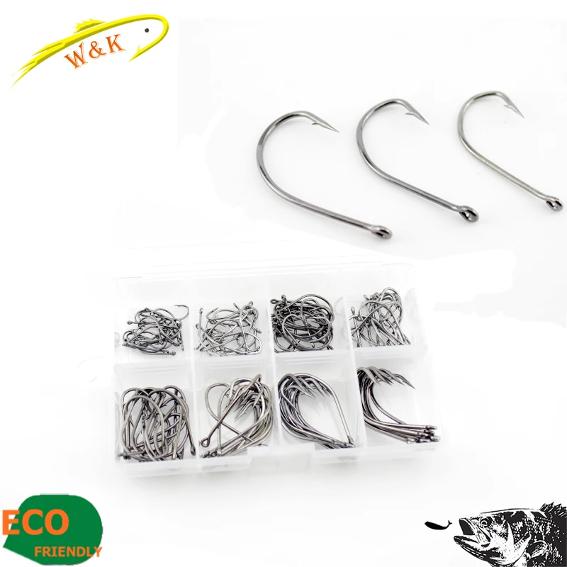 High carbon single hook for perch fishing 8 different size 124 pk