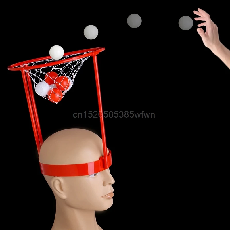 Headband Hoop Ball Toy Catching Basketball Kid Game Head Strap with 20