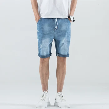 

2019 Summer Men Short Jeans Denim Trousers Mens Shorts Bermuda Jeans Fashion Casual Men Jeans With Holes Masculina