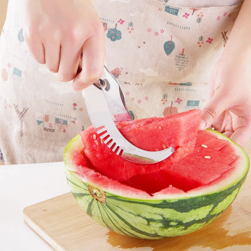 

Watermelon Slicer Stainless Steel Fruit Portable Vegetable Cutter Kitchen Gadgets For Home Camping Picnic Kitchen Accessories