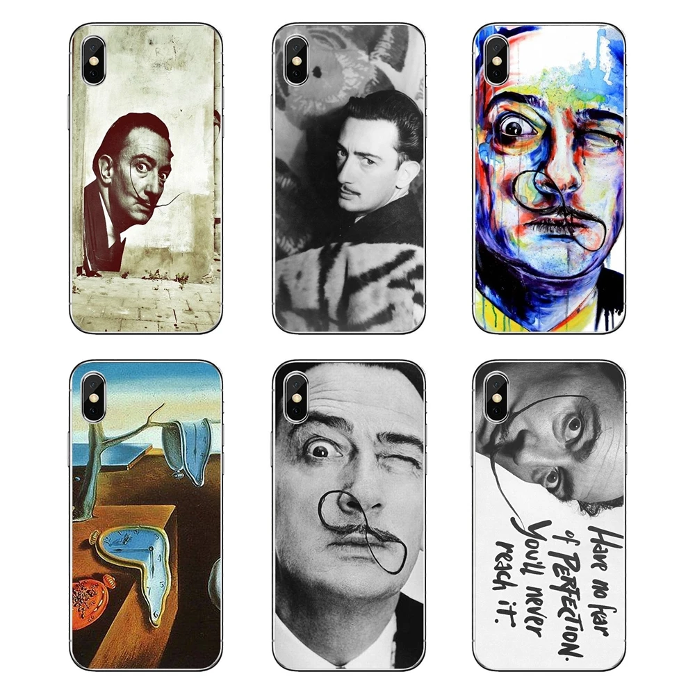 Soft Cases For iPod Touch iPhone 4 4S 5 5S 5C SE 6 6S 7 8 X XR XS Plus MAX Salvador Dali Famous painter Quote wonderful life Art |