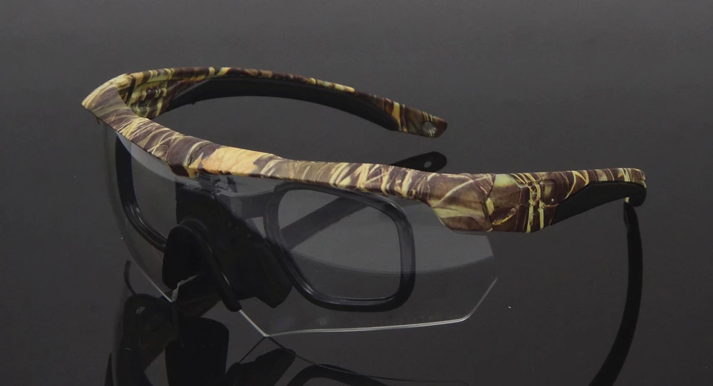 Kamuflaj camo askeri gözlük 3/5 lens polarize balistik askeri