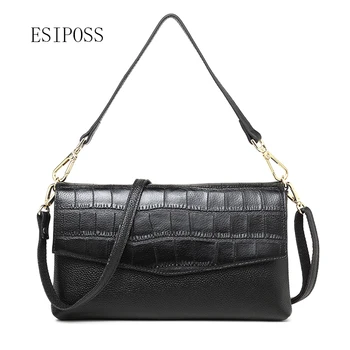 

Crocodile pattern cowhide leather women brand bag women clutch bag shoulder bag women handbag alligator design women leather Bag