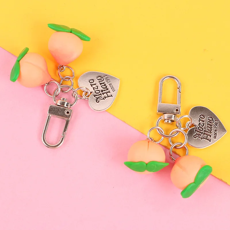 peach keychain