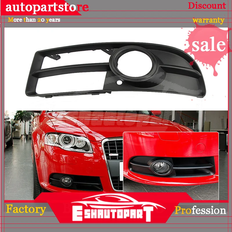 

Front Lower Side Bumper Fog Light Grille Left for Audi A4 B7 S-line S4 07-08